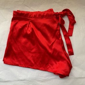 Red pj shorts ! Silky / satin like ! SO cute !!!!